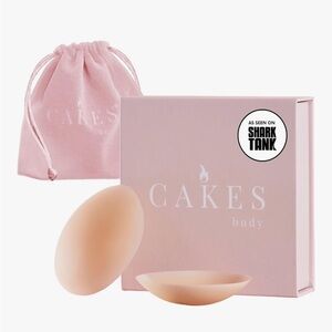 CAKES Body New Grippy Non-Adhesive Silicone Nipple Covers in Honey Original NWT